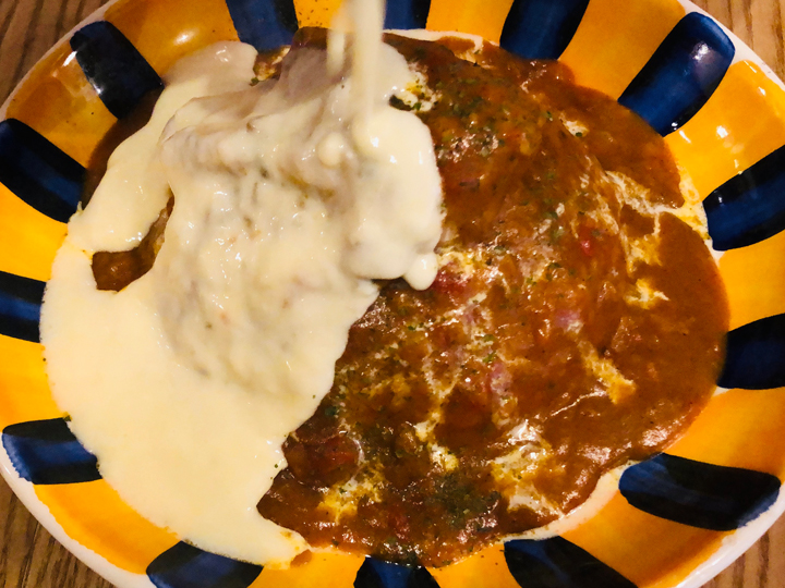 バターチキンカレー(サラダ、前菜2種、本日のスープ)