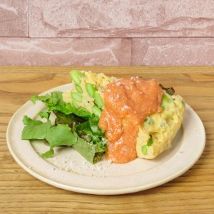 枝豆のサマーフリッタータ〜明太クリームをまとって〜4